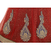 Triveni Glamorous Red Colored Border Worked Net Jacquard Lehenga Choli